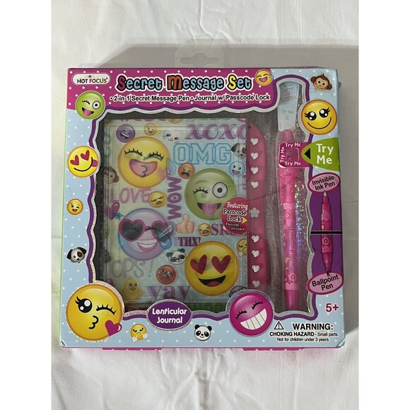 Hot Focus Secret Diary with Passcode and Invisible Ink 8” journal FREE SHIPPING - Picture 9 of 10